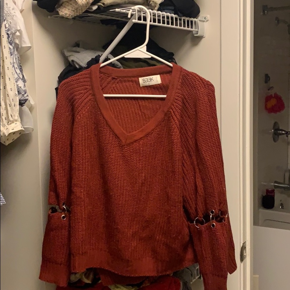 Red sweater
